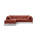 Divano angolare color mattone (con penisola a sinistra/con chaise lounge) Bemy – Micadoni 
