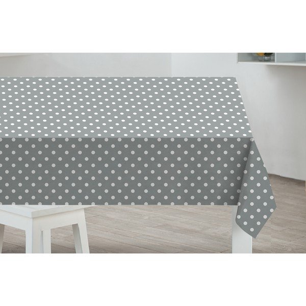 Tovaglia a pois grigi, 178 x 132 cm - Sabichi