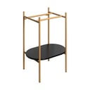 Scaffale da sotto lavabo nero/dorato in metallo 55x79,5 cm Puno – Sapho