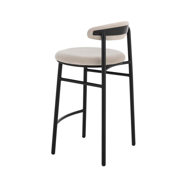 Sgabello da bar beige in metallo (altezza della seduta 66 cm) Doggi – Ellos Home-image-3