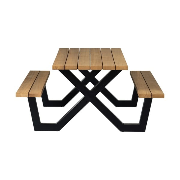 Tavolo da pranzo da giardino con panche , 206 x 145 cm Tablo - WOOOD-image-3