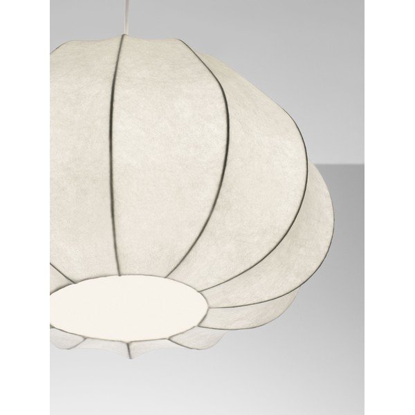 Lampadario bianco opaco in tessuto ø 50 cm Bora – Nova Luce-image-2