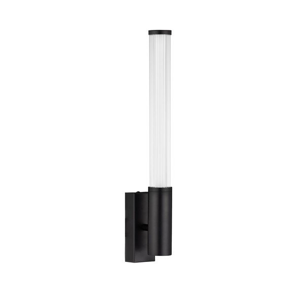 Lampada da parete LED nera opaca in metallo Nold – Nova Luce