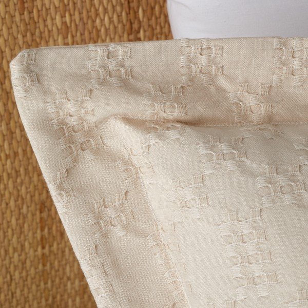 Federe in set da 2 50x75 cm Waffle Circle - Bianca-image-1
