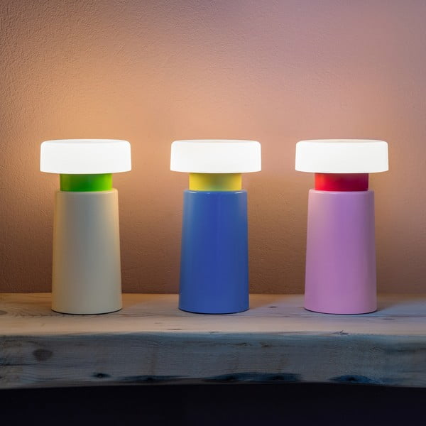 Lampada da tavolo a LED dimmerabile blu (altezza 17,5 cm) Victoria - Remember-image-4