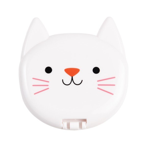 Specchio per make-up con ingrandimento 7,5x8 cm Cookie the Cat – Rex London