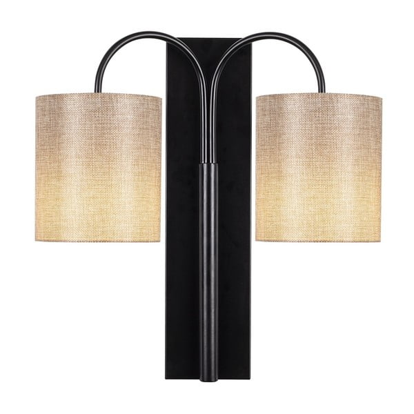 Lampada da parete in metallo nero Opviq luci Aristo - Opviq lights-image-1