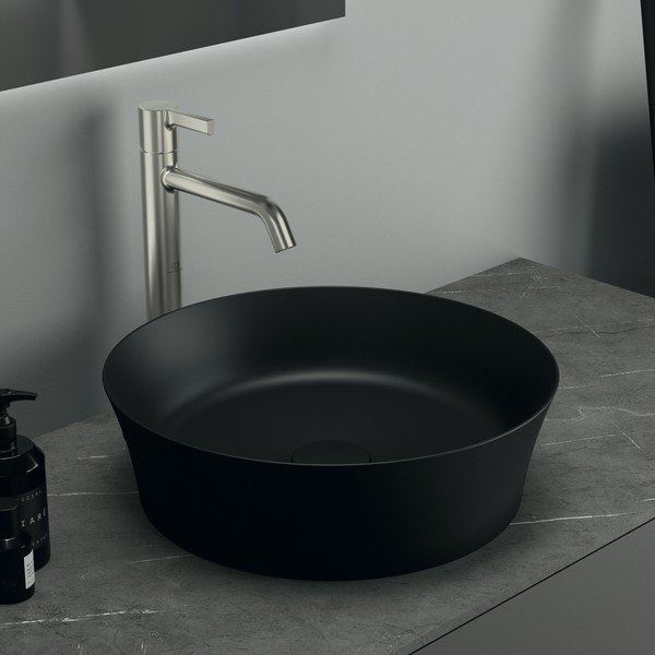 Lavabo rotondo in ceramica nera opaca ø 40 cm Ipalyss - Ideal Standard-image-1
