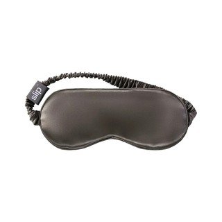Maschera per dormire grigio scuro in seta Charcoal – slip
