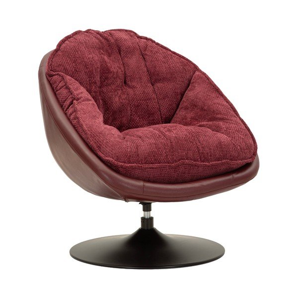 Poltrona burgundy girevole Retro Style – Mauro Ferretti