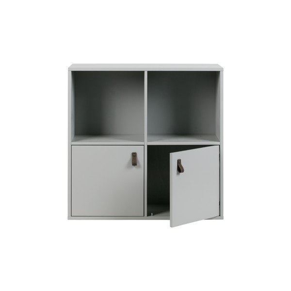 Libreria modulare in legno di pino grigio 81x81 cm Vt - vtwonen-image-2