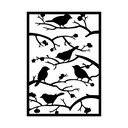 Decorazione murale in metallo 47x66 cm Branch & Birds - Wallity