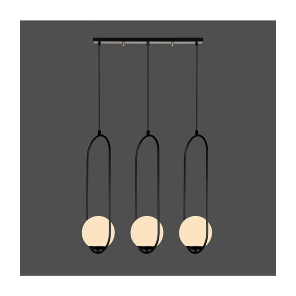 Apparecchio a sospensione nero , altezza 146 cm Arch - Squid Lighting-image-1