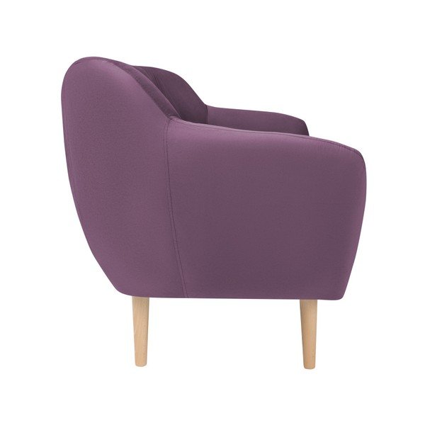 Divano in velluto viola Sardaigne, 158 cm - Mazzini Sofas-image-2