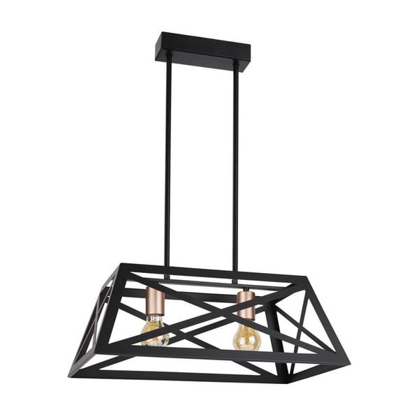 Lampada a sospensione in metallo nero 32x51 cm Origami - Candellux Lighting