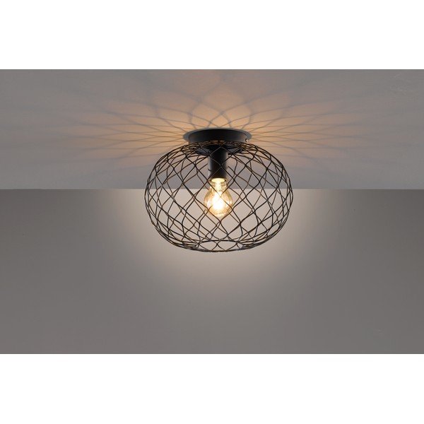 Lampada da soffitto nera Justin - Fischer & Honsel-image-1
