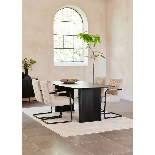 Sedia da pranzo beige Trout - Unique Furniture-image-2