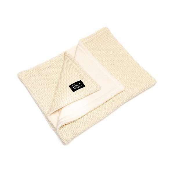 Coperta per neonati in maglia color crema, 80 x 100 cm Winter - ESECO