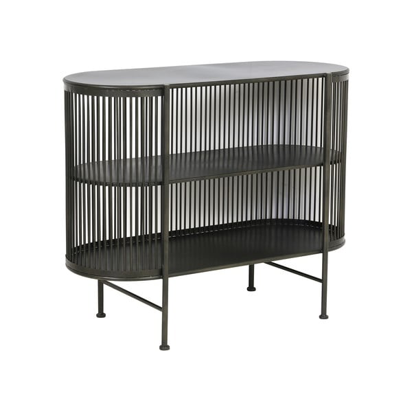 Cassettiera in metallo nero 100x80 cm Yinthe - Light & Living-image-3