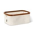 Scatola color crema in tessuto 38x26x16 cm Bamboo/Linen – Bigso