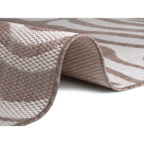 Tappeto da esterno Safari marrone e beige, 80 x 150 cm - Ragami-image-1