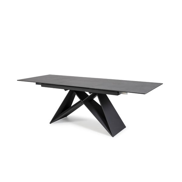 Tavolo da pranzo pieghevole nero Hara - Marckeric-image-4