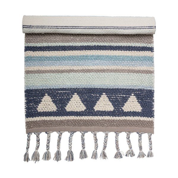 Tappeto in cotone blu-grigio per bambini Cool, 60 x 90 cm - Bloomingville Mini-image-2