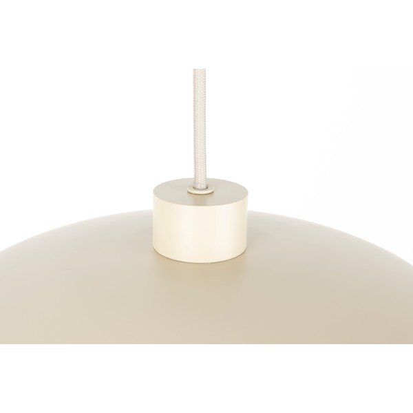 Lampadario beige in metallo ø 26,5 cm Wubbo – White Label-image-4