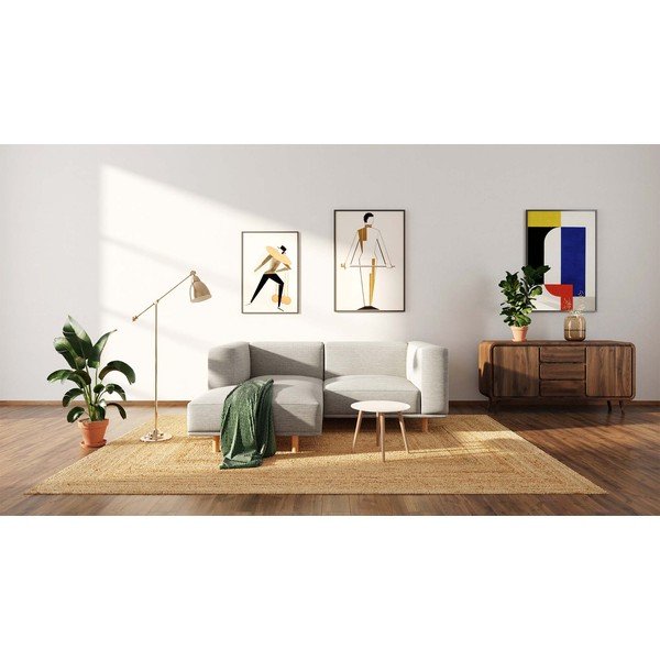 Divano angolare grigio chiaro (angolo sinistro) Kukumo - Ame Yens-image-3