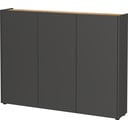 Armadietto color antracite con effetto rovere 138x105x25 cm Libbiano – Germania