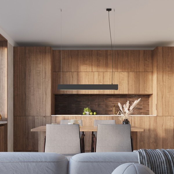 Lampadario LED nero in metallo Nebula – Sollux-image-3