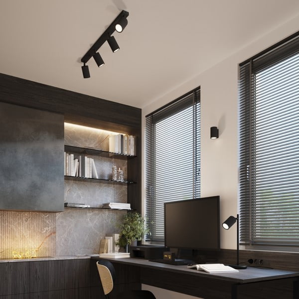 Faretto nero 6,5x81 cm Gleam – Sollux-image-1