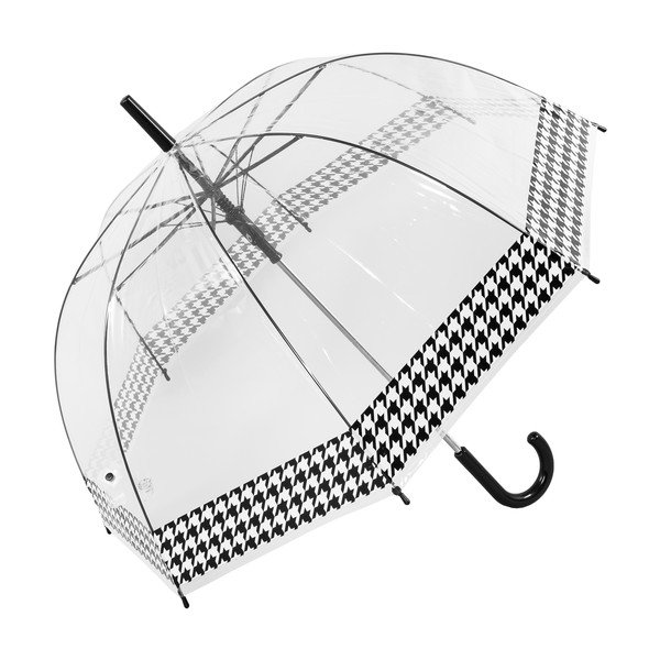 Transparentní větruodolný holový deštník s automatickým otevíráním Ambiance Dog Stooth, ⌀ 84 cm-image-2