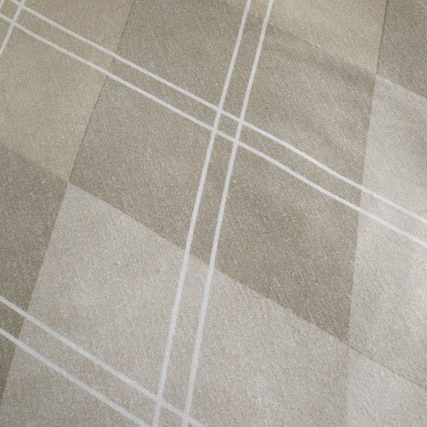 Biancheria da letto beige per letto matrimoniale 200x200 cm Argyle - Catherine Lansfield-image-4