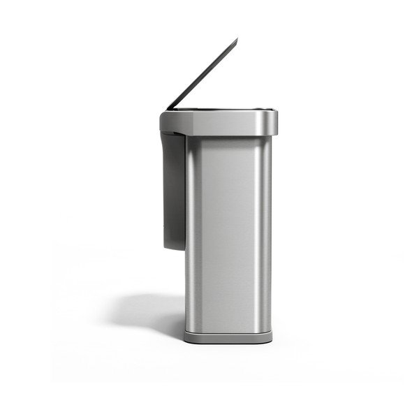 Cestino per la spazzatura argentato in acciaio con sensori contactless 58 l Sensor – simplehuman-image-4
