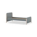 Letto da bambini verde polveroso in pino massiccio con rete inclusa 90x190 cm Enola – Marckeric
