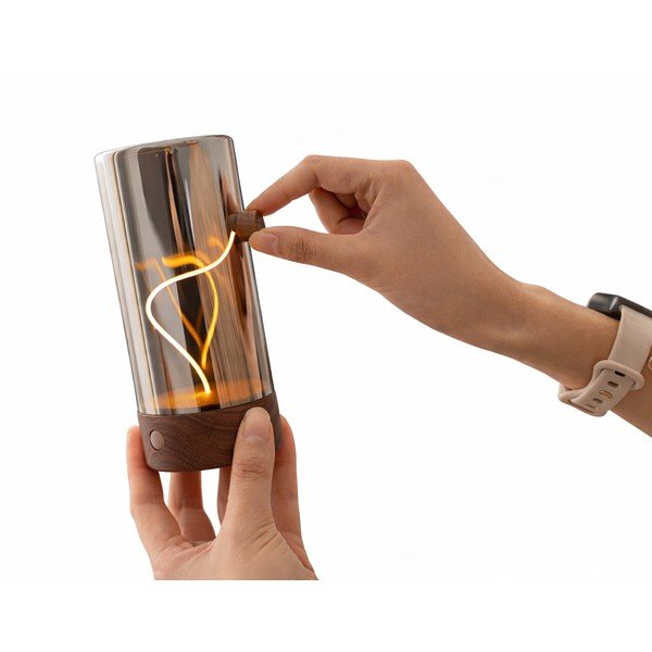 Decorazione luminosa con ricarica USB portatile ø 7 cm Solis – Gingko-image-3