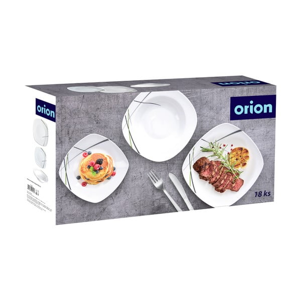 Set di piatti in porcellana da 18 pezzi Verde - Orion-image-4