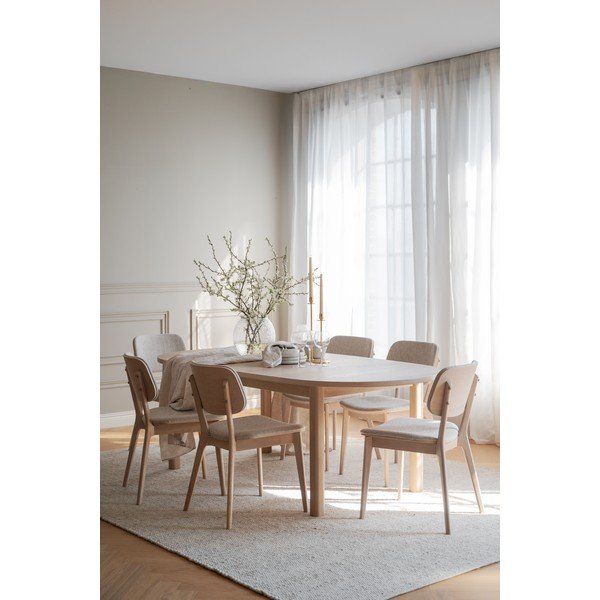 Tavolo da pranzo con piano effetto rovere allungabile 105x220 cm Gifford – Rowico-image-3