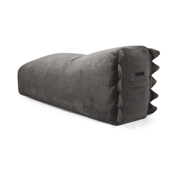 Pouf a sacco per bambini nero con rivestimento in velluto a coste Snug 130 Dragon – SLOWDOWN-image-3
