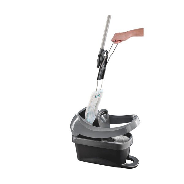 Mop con secchio con panno a rotante Profi XL Mobile Black – LEIFHEIT-image-2