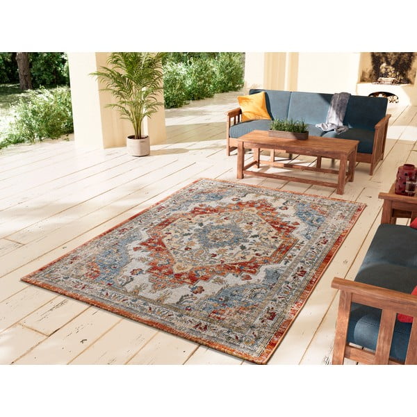 Tappeto per esterni arancione e beige 120x170 cm Luna Rust - Universal-image-1