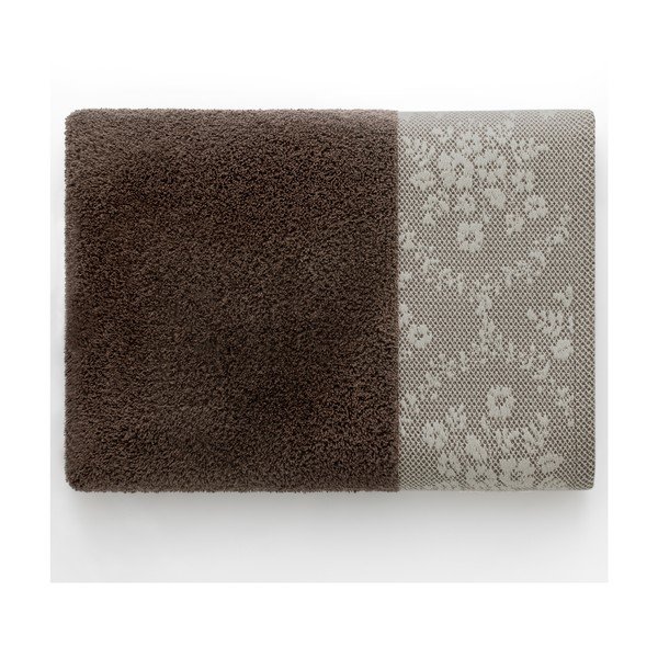 Asciugamano marrone in spugna di cotone 70x140 cm Crea - AmeliaHome-image-3
