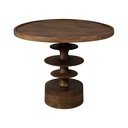 Tavolino da salotto rotondo colore naturale scuro in mango massiccio ø 66 cm Cath – Dutchbone