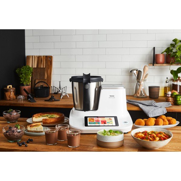Robot da cucina in bianco e argento Click and Cook - Tefal-image-1