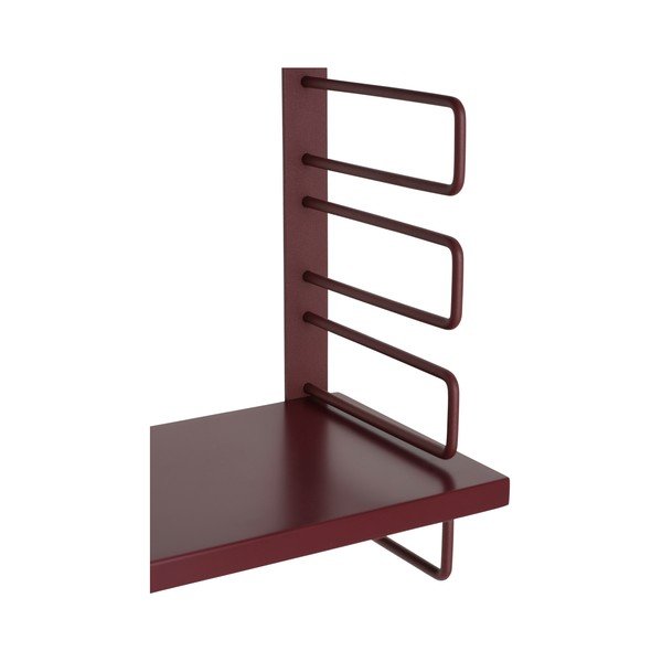 Mensola rossa in metallo con ripiani multipli 54 cm Iseo – Ellos Home-image-3