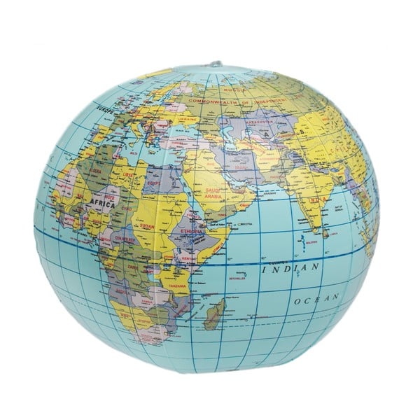 Globo gonfiabile Mappa del mondo International World Map - Rex London
