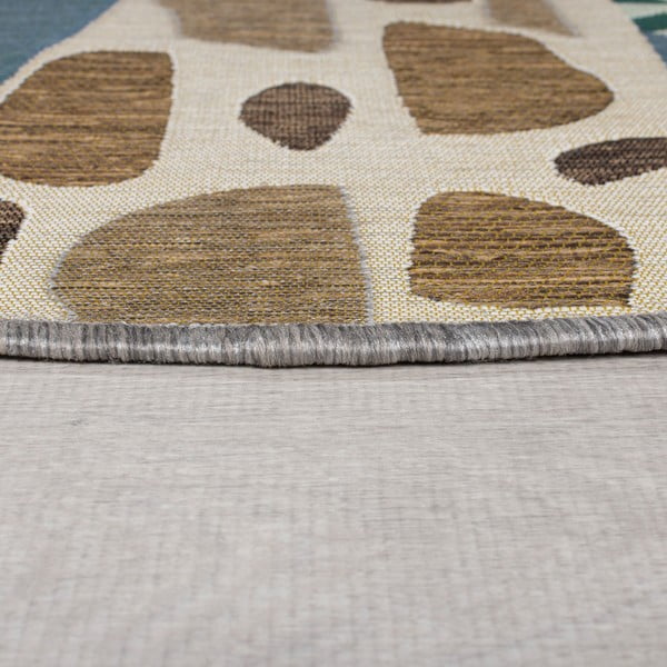 Tappeto verde rotondo per esterni ø 160 cm Eric - Flair Rugs-image-3