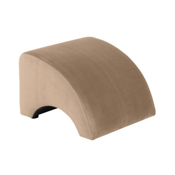 Pouf in pelle scamosciata Brandford beige - Max Winzer