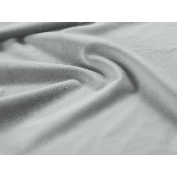 Letto matrimoniale imbottito grigio chiaro con contenitore/senza testiera con rete inclusa 200x200 cm Susan – Micadoni -image-4